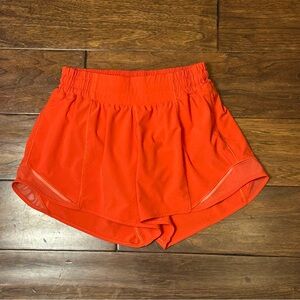 lululemon athletica Orange Athletic Shorts
